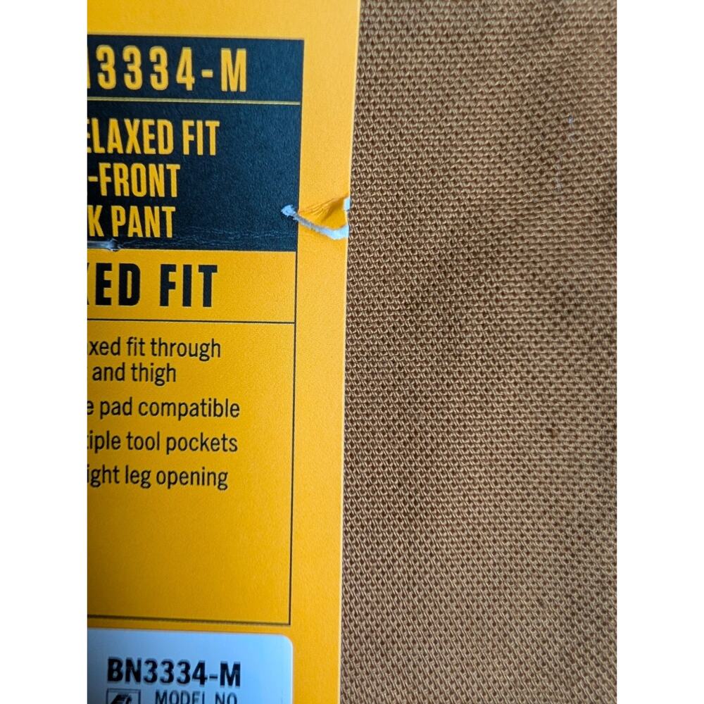 NWT Carhartt Work Pants Men's 34x32 Brown Rugged Flex Relaxed Duck Double-Front - Picture 3 of 6